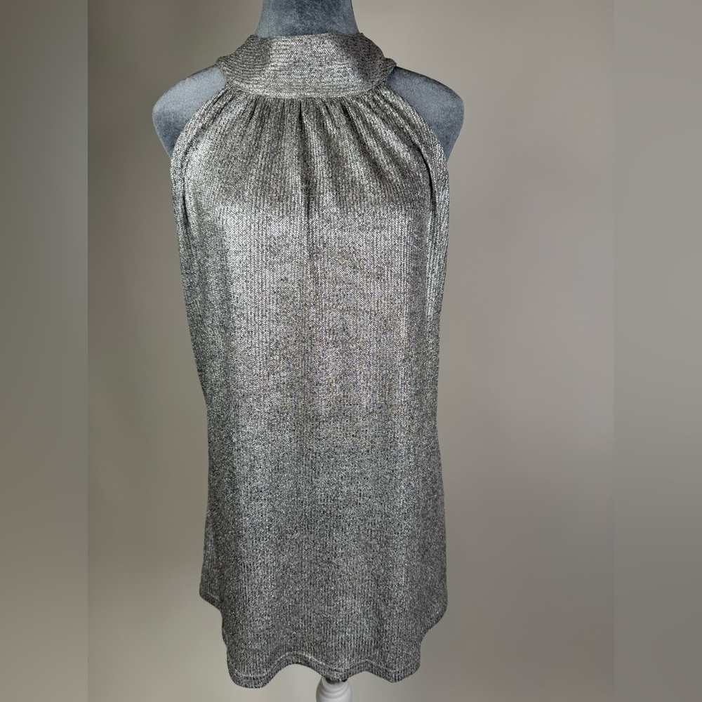 Sheilay Chic Metallic Sleeveless Blouse